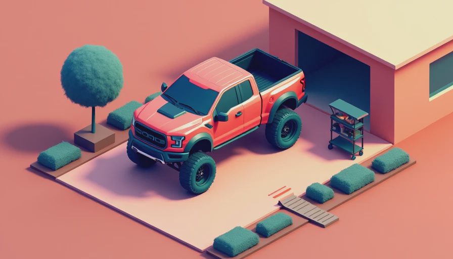 Illustration for hellcat truck