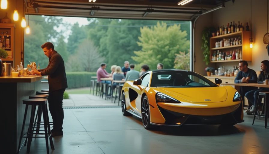 Visual context for race car cocktail