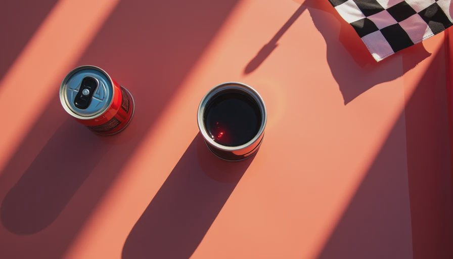 Illustration for race car drink