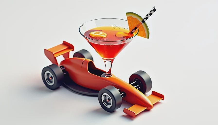 Visual context for racecar cocktail
